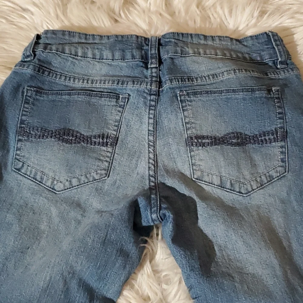 Bongo Ripped Jeans Size 7 Cuffed Hem Amazing Condition